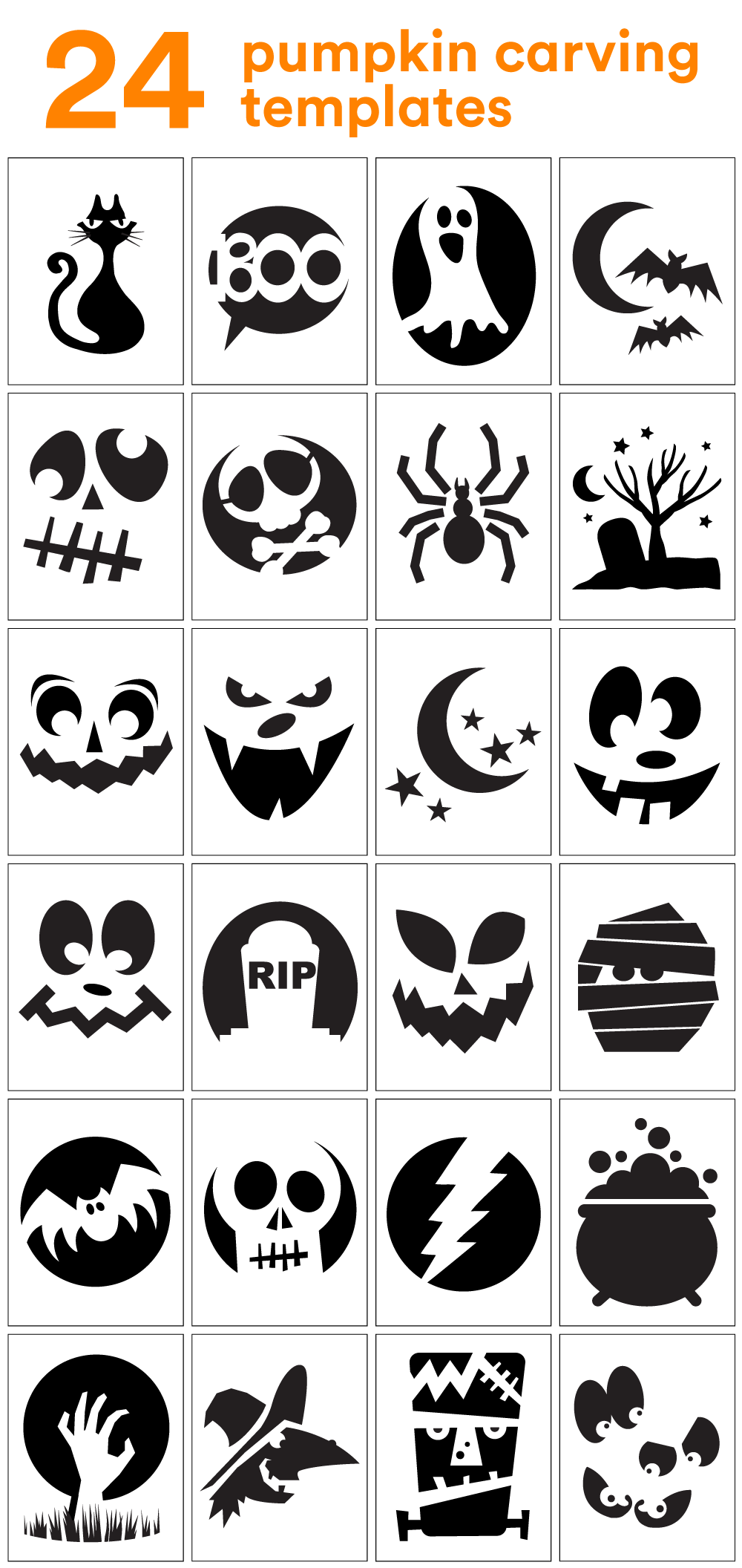 Pumpkin Carving Stencils Free Printable
