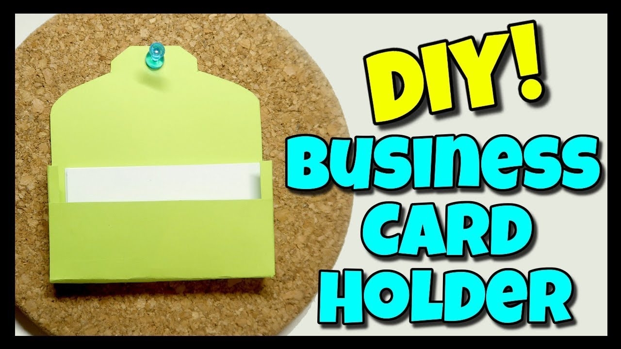 How To Make A Business Card Holder How To With Kristin YouTube