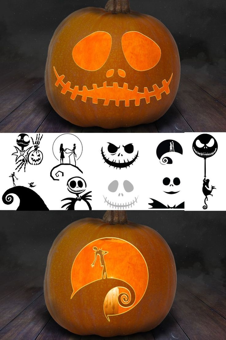 Free Printable Nightmare Before Christmas Pumpkin Stencils