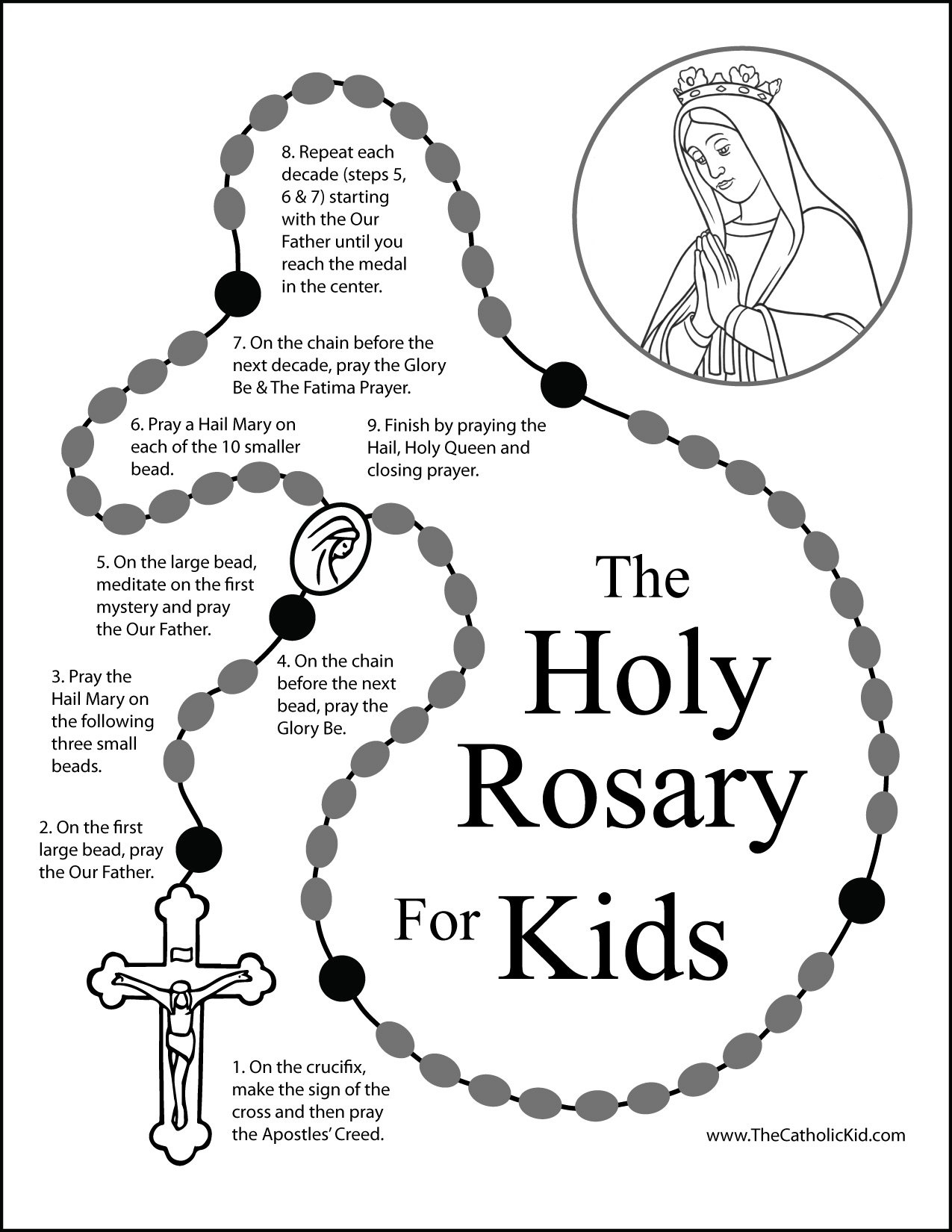 How To Say The Rosary Printable