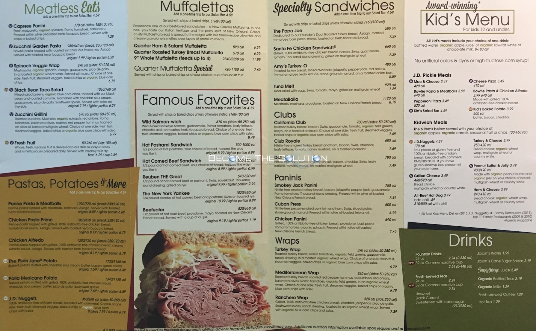 Jason'S Deli Printable Menu Pdf