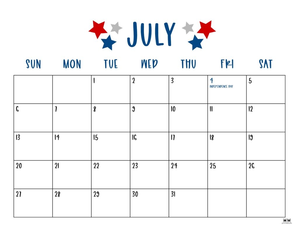 July Calendar