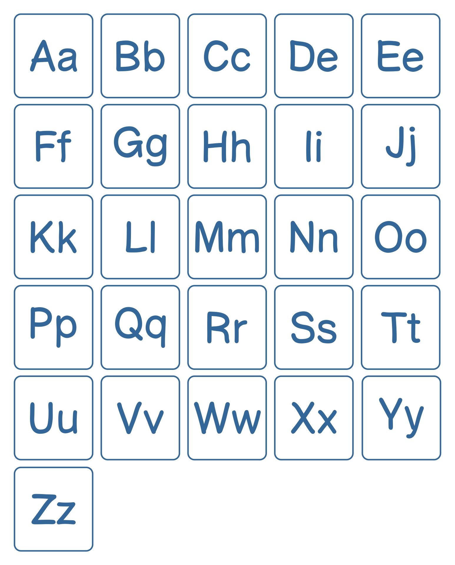 Alphabet Letters Upper And Lowercase Free Printable