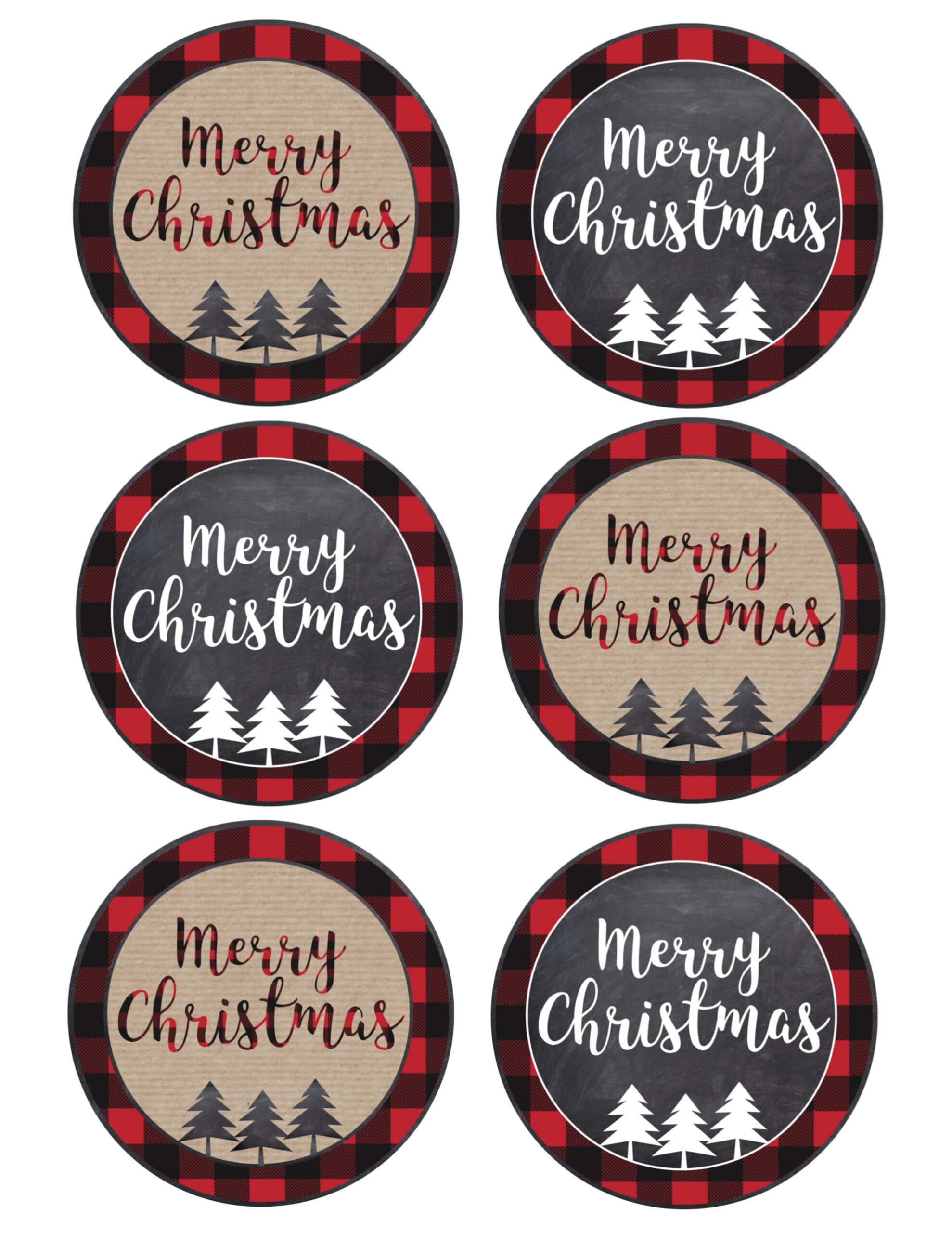 Free Printable Merry Christmas Tags