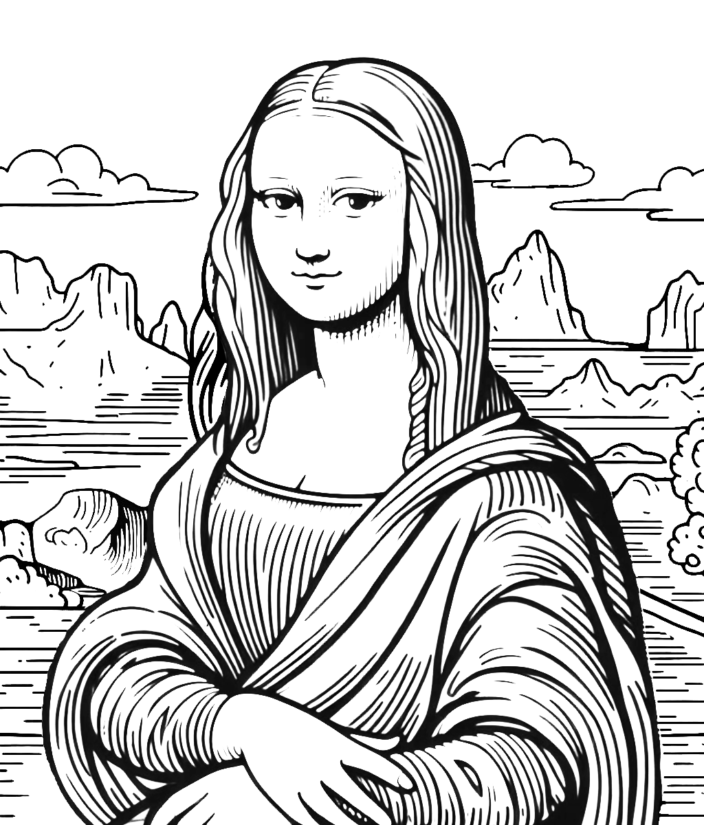 Kids Printables For Kids Mona Lisa