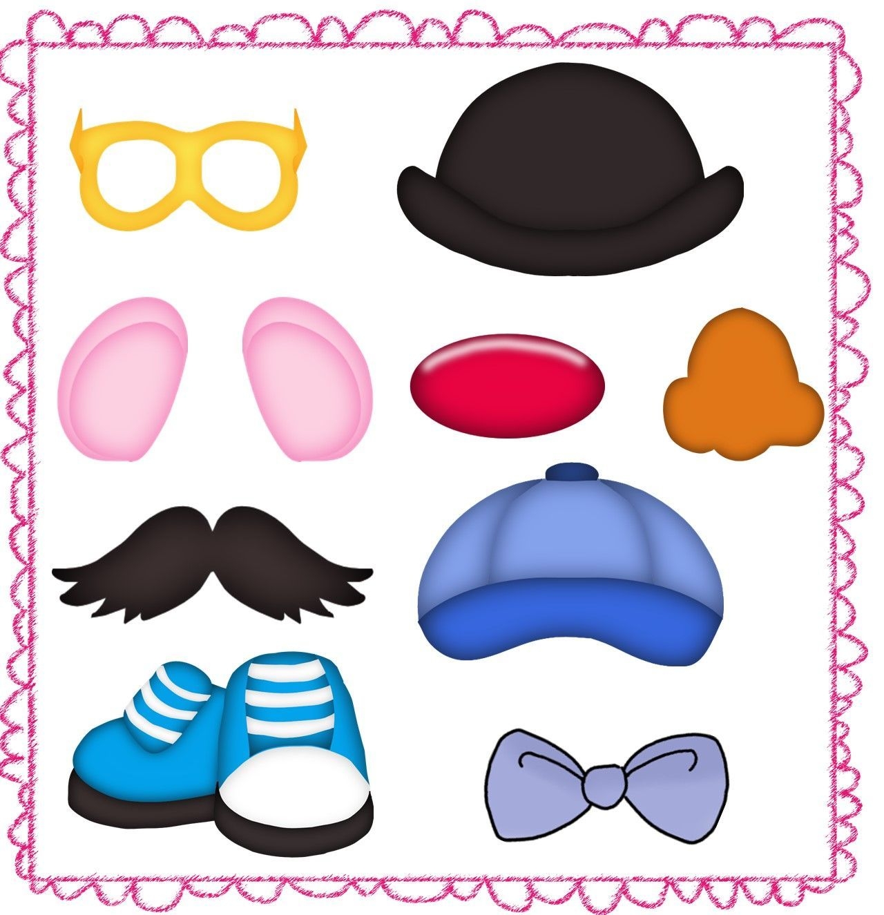 Mr Potato Head Parts Printables Clipart 632 