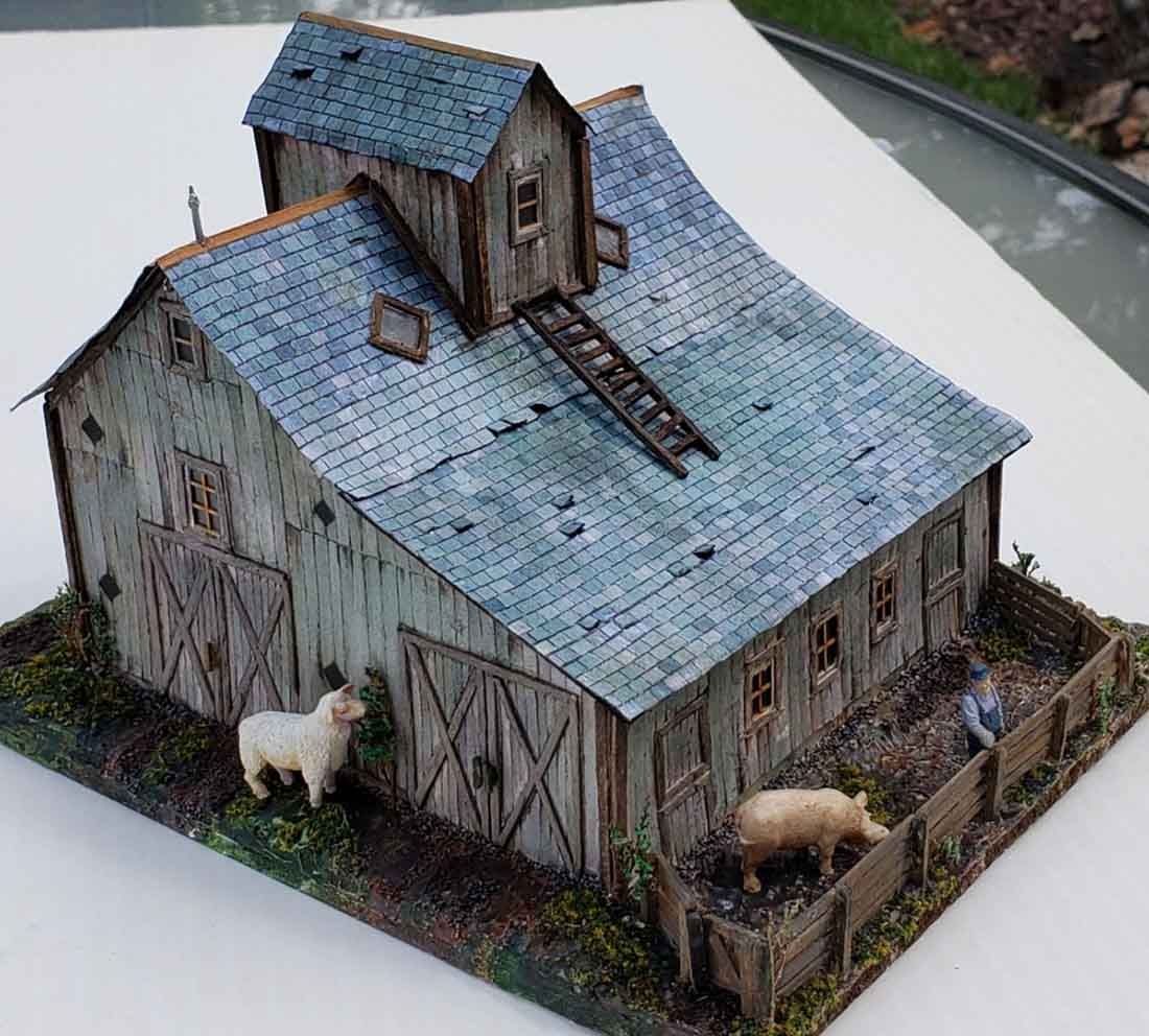 N Scale Printable Buildings Cardstock