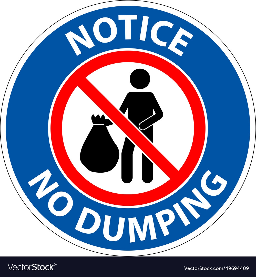 No Dumping Signs Printable Free