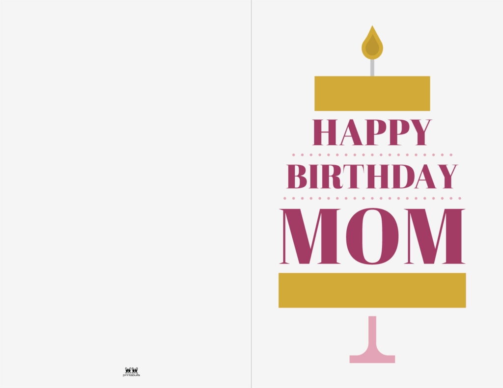 Printable Birthday Cards For Mom
