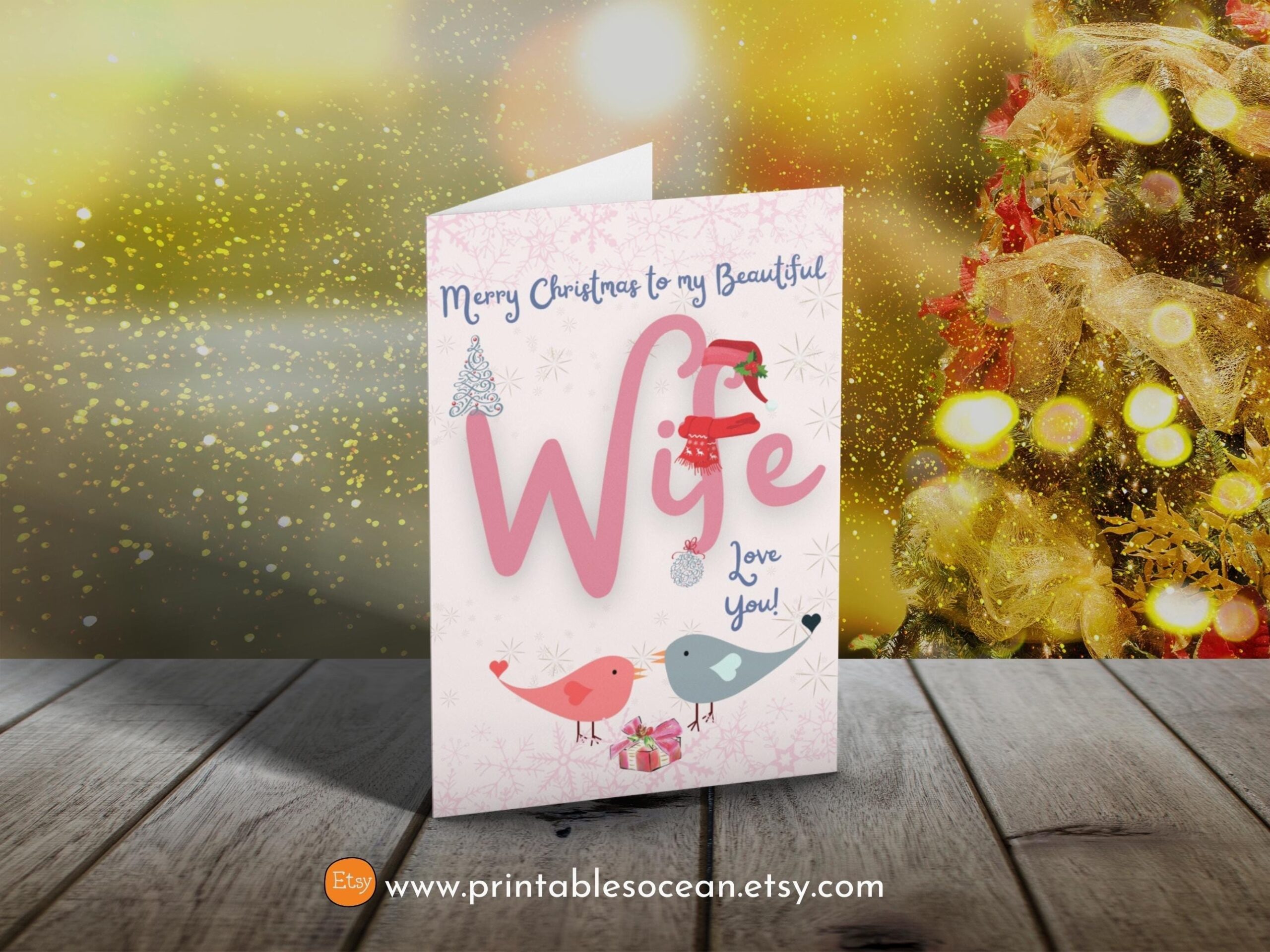 Free Printable Christmas Card For Wife