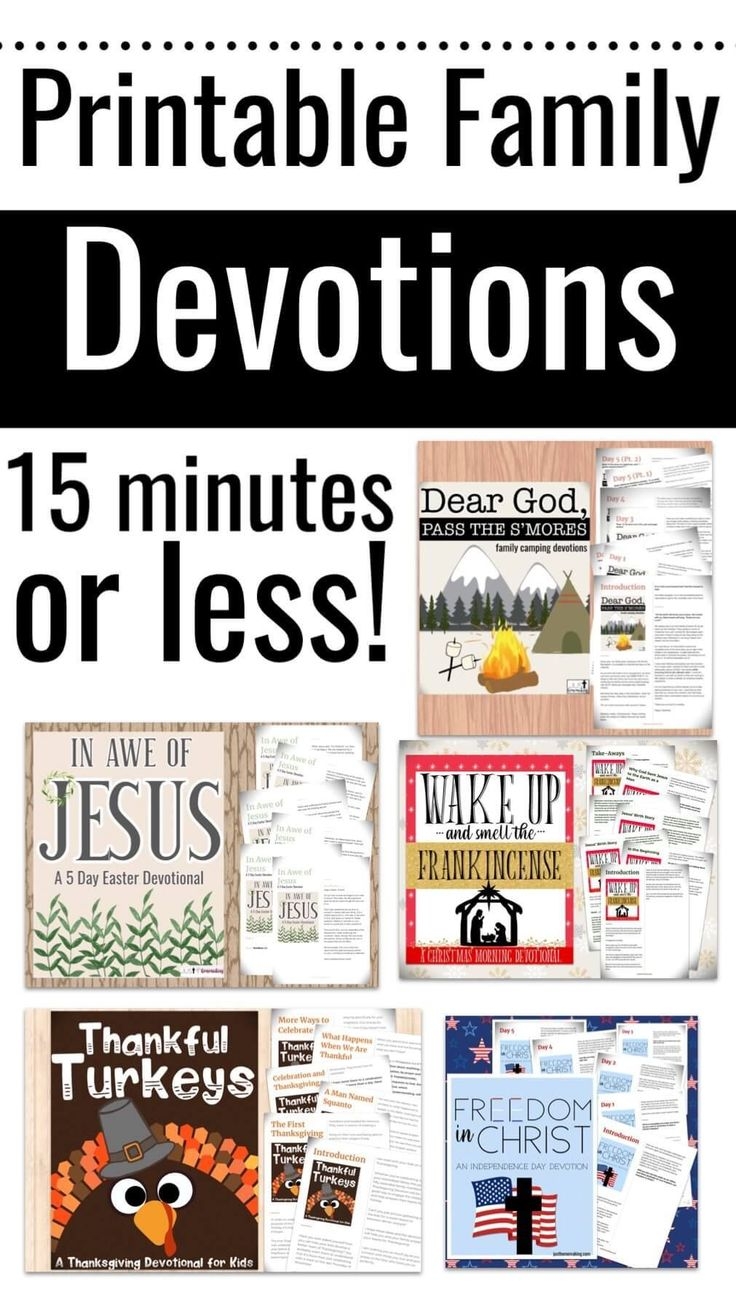 Printable Daily Devotions For Youth