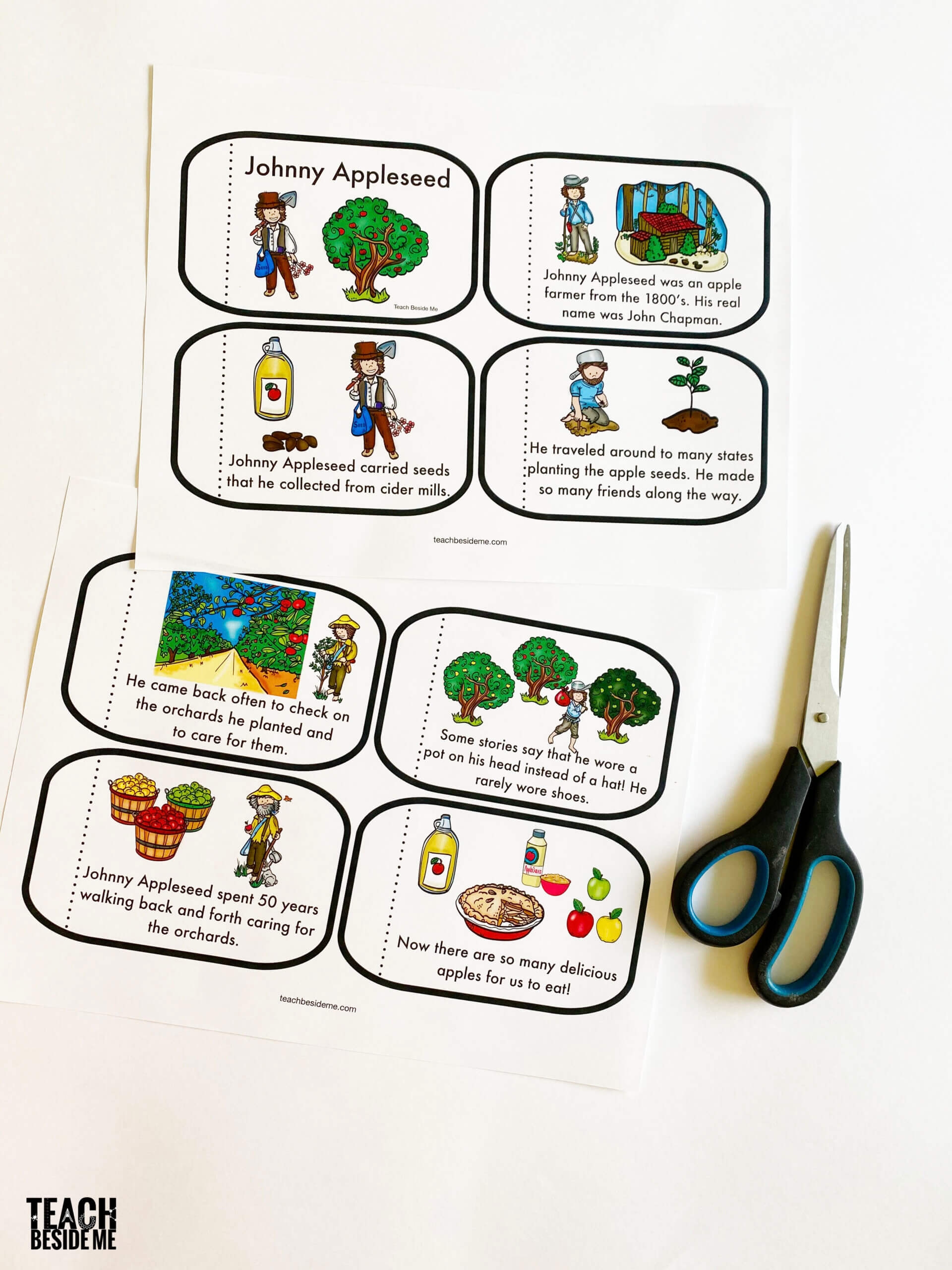 Printable Johnny Appleseed Story For Kids Teach Beside Me
