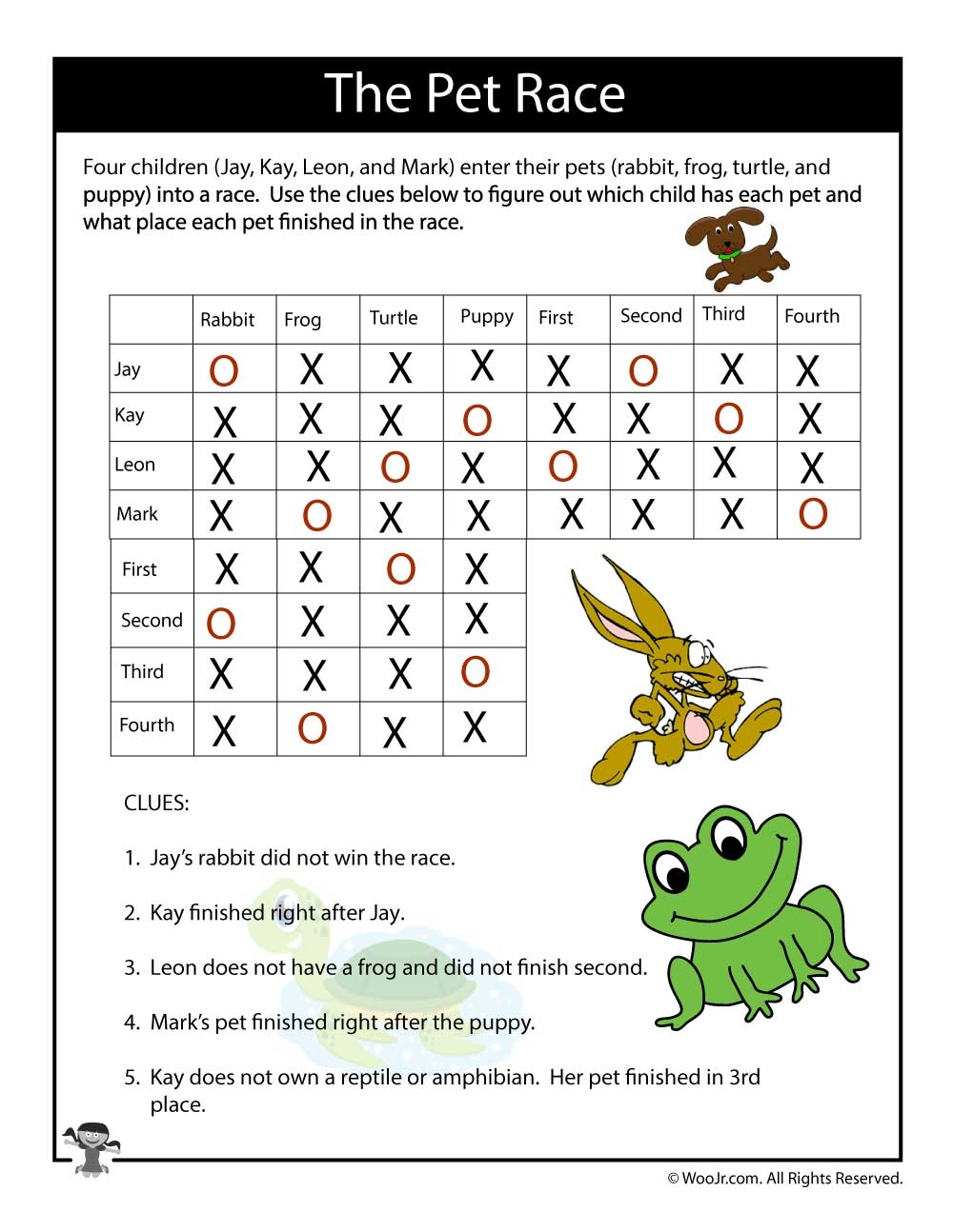 Printable Logic Puzzles For Kids