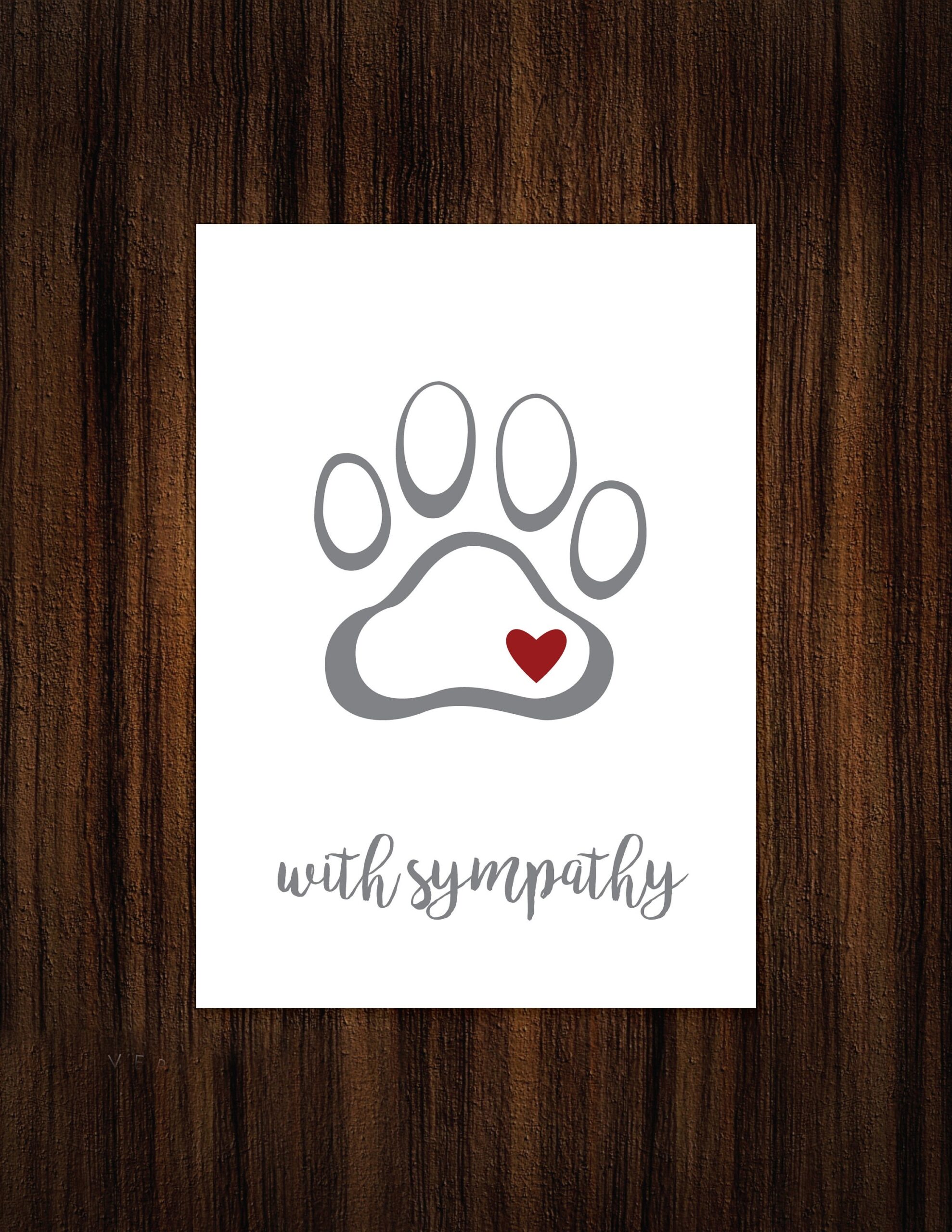 Printable Sympathy Card For Loss Of Dog