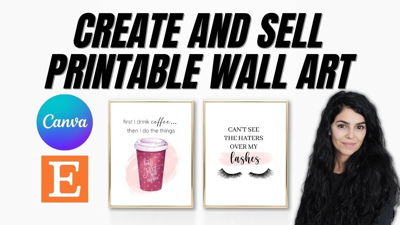Printable Wall Art FULL TUTORIAL Creating SIZING And Uploading To Etsy YouTube