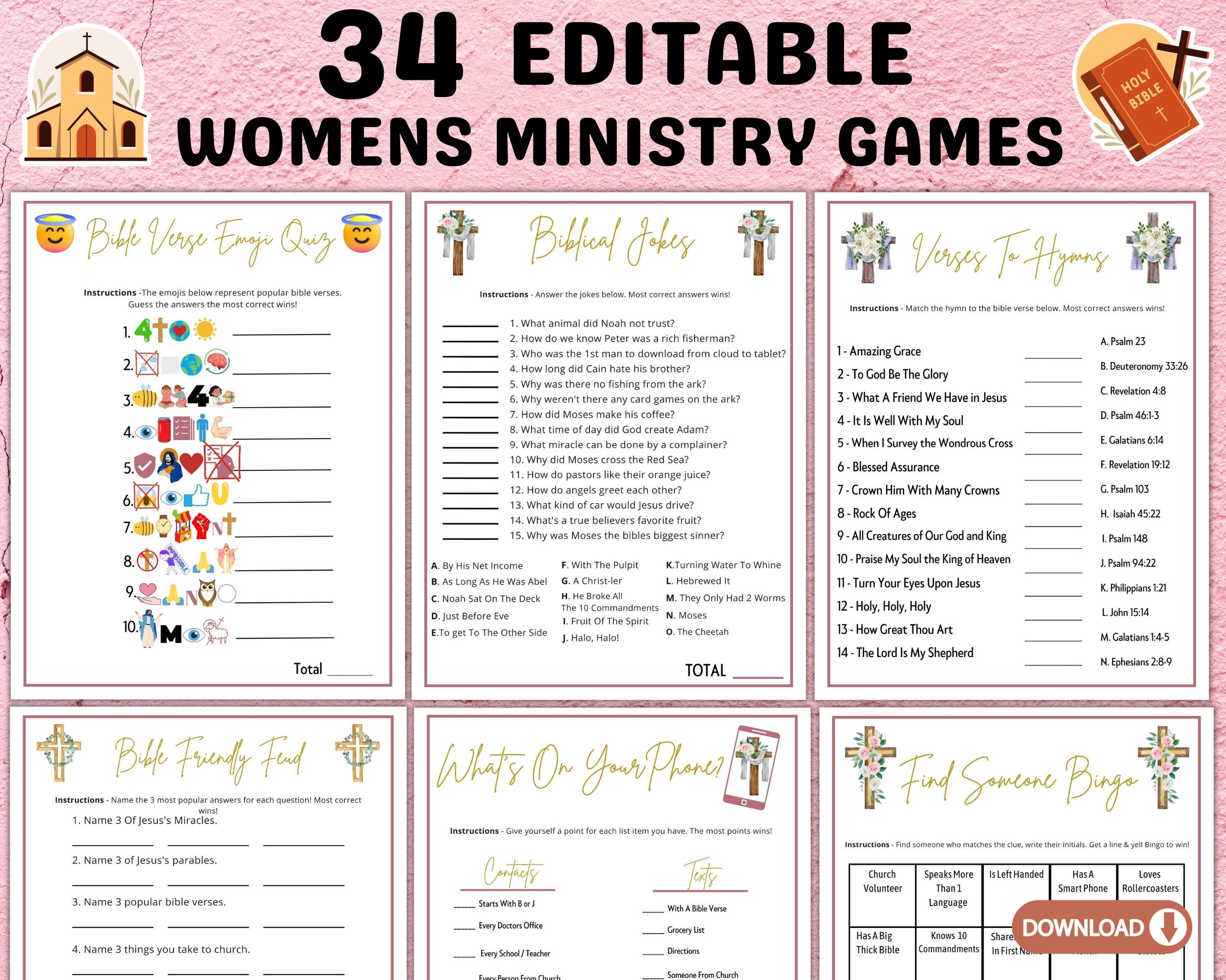Printable Games For Women'S Ministry