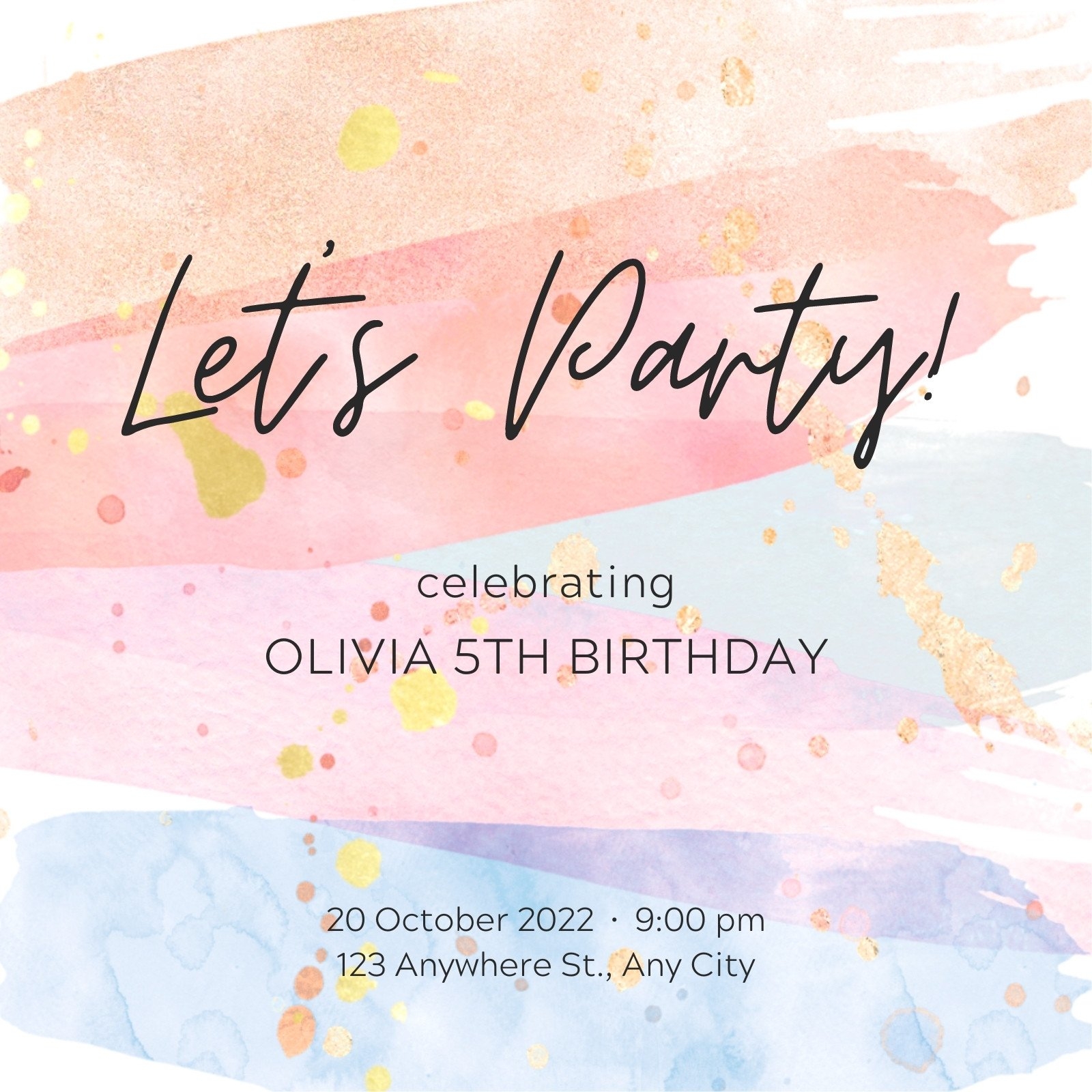 Printed Birthday Party Invitations New Arrivals