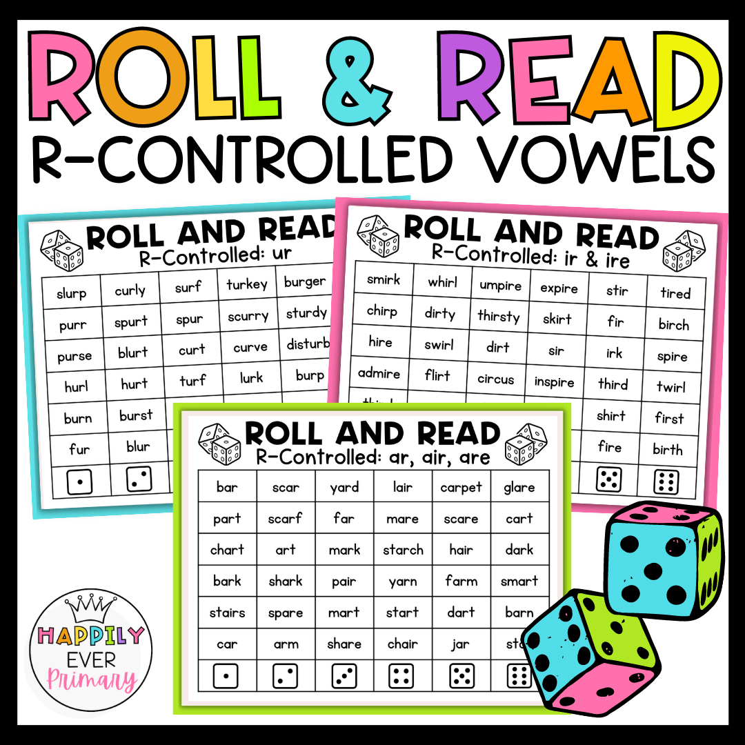 R Controlled Vowel Games Printable