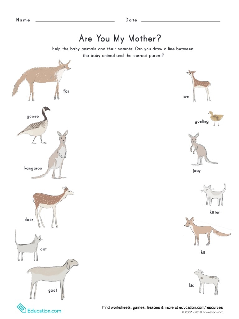 Are You My Mother Printables