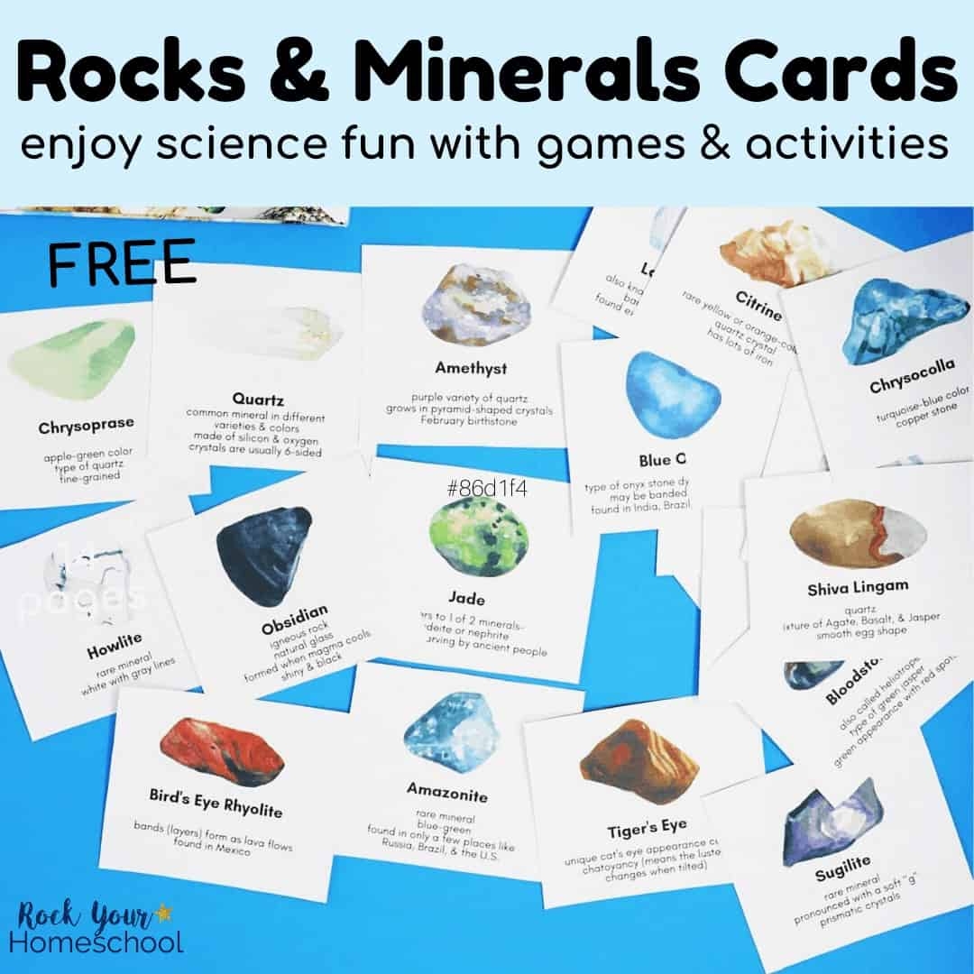 Rocks And Minerals Cards Rock Your Homeschool