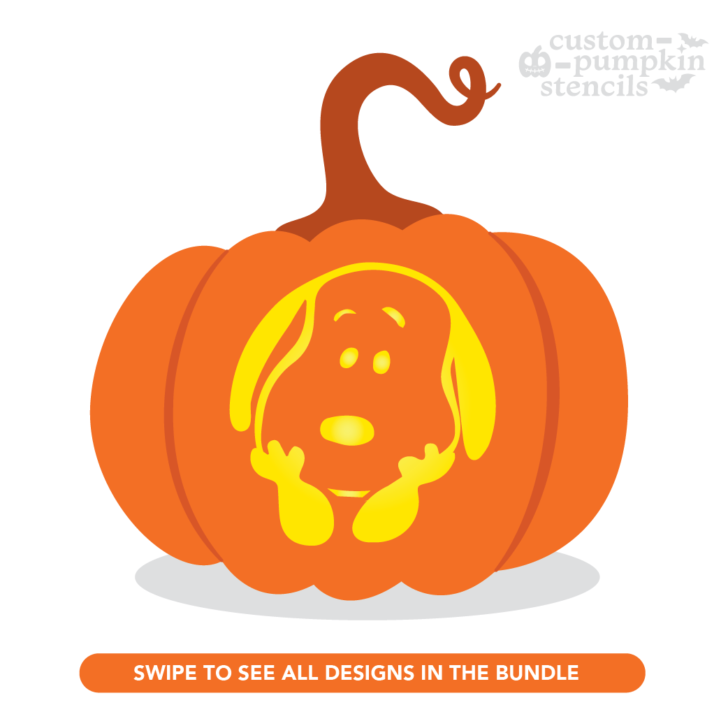 Snoopy Pumpkin Carving Stencil