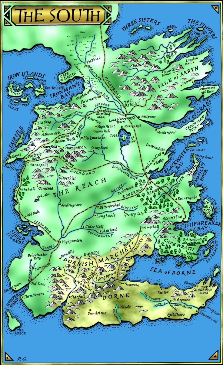 Printable Game Of Thrones Map