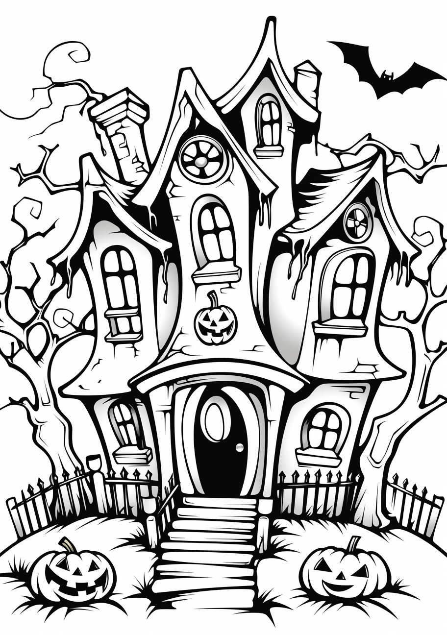 Spooky Halloween Coloring Pages Halloween Coloring Page Fun And Engaging Printable Creations coloring Hero