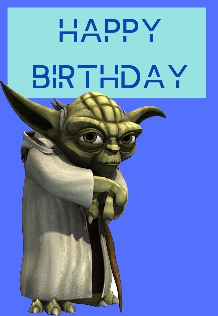 Free Printable Star Wars Birthday Card