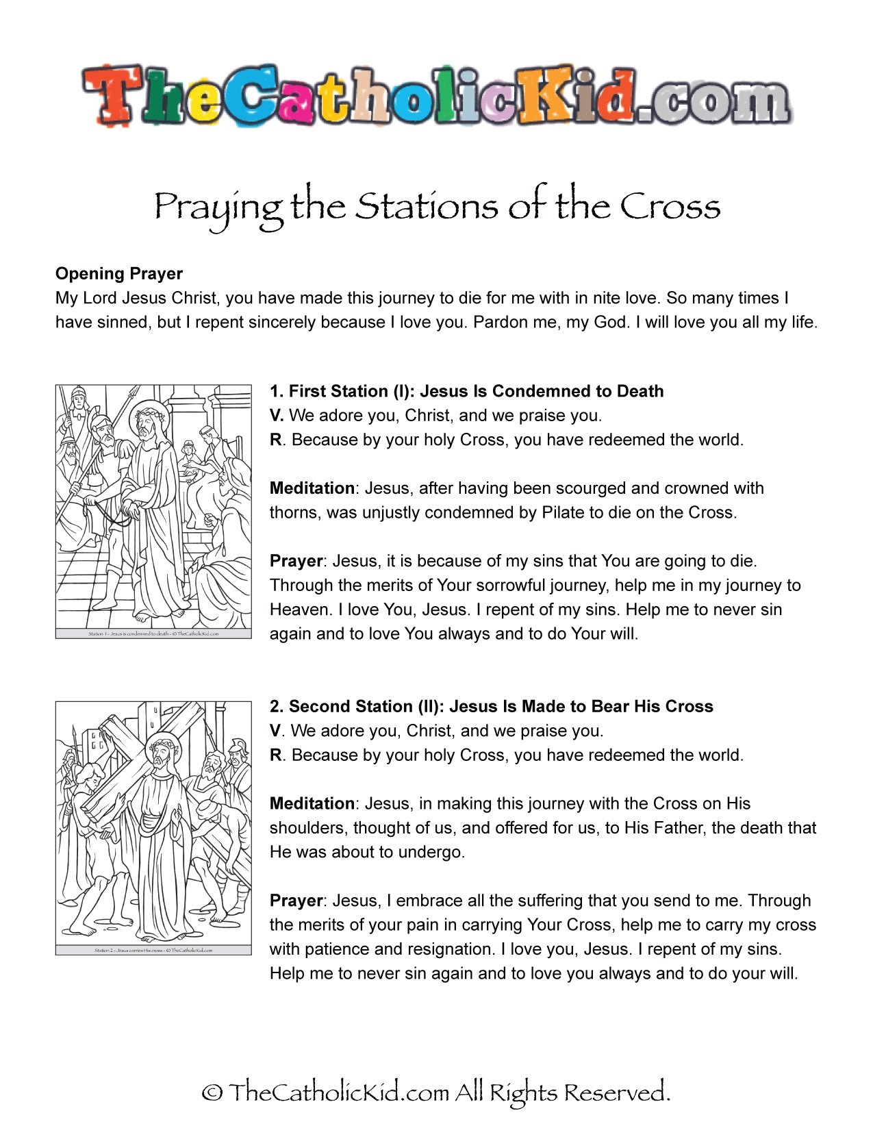 Stations Of The Cross For Kids Catholic Coloring Page Downloads TheCatholicKid