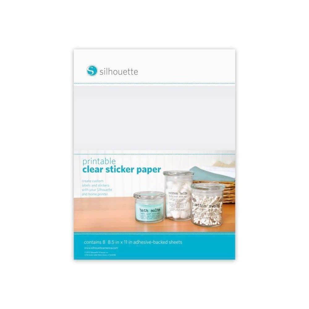 Stickerpapier Transparent Silhouette