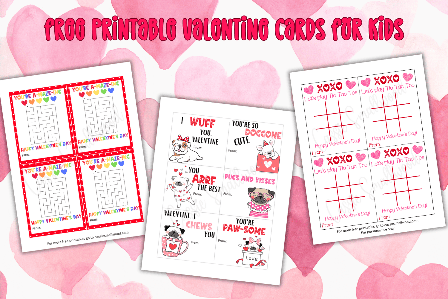 Free Printable Valentine Cards For Classmates