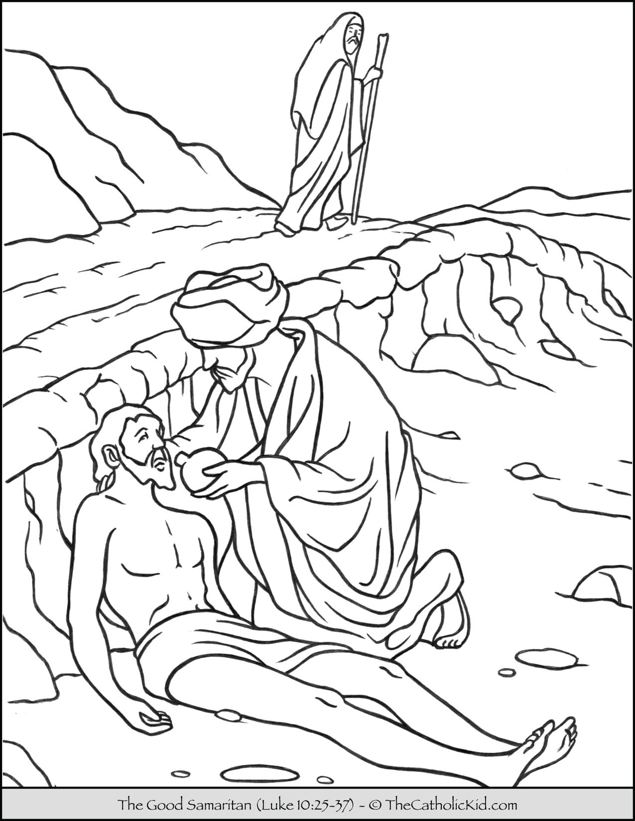 Good Samaritan Coloring Page Printable