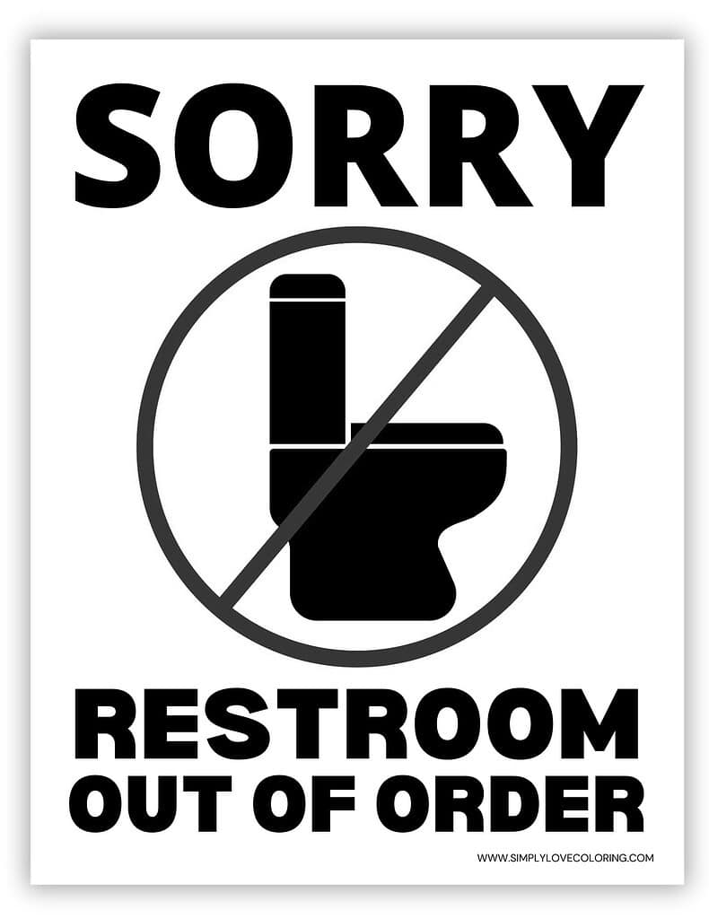 Printable Out Of Order Sign