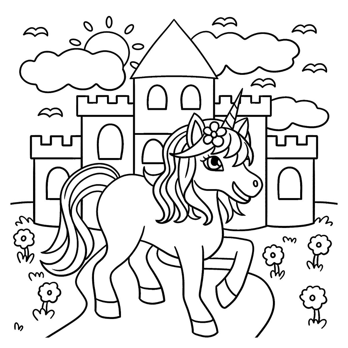 Free Printable Unicorn Coloring Pages