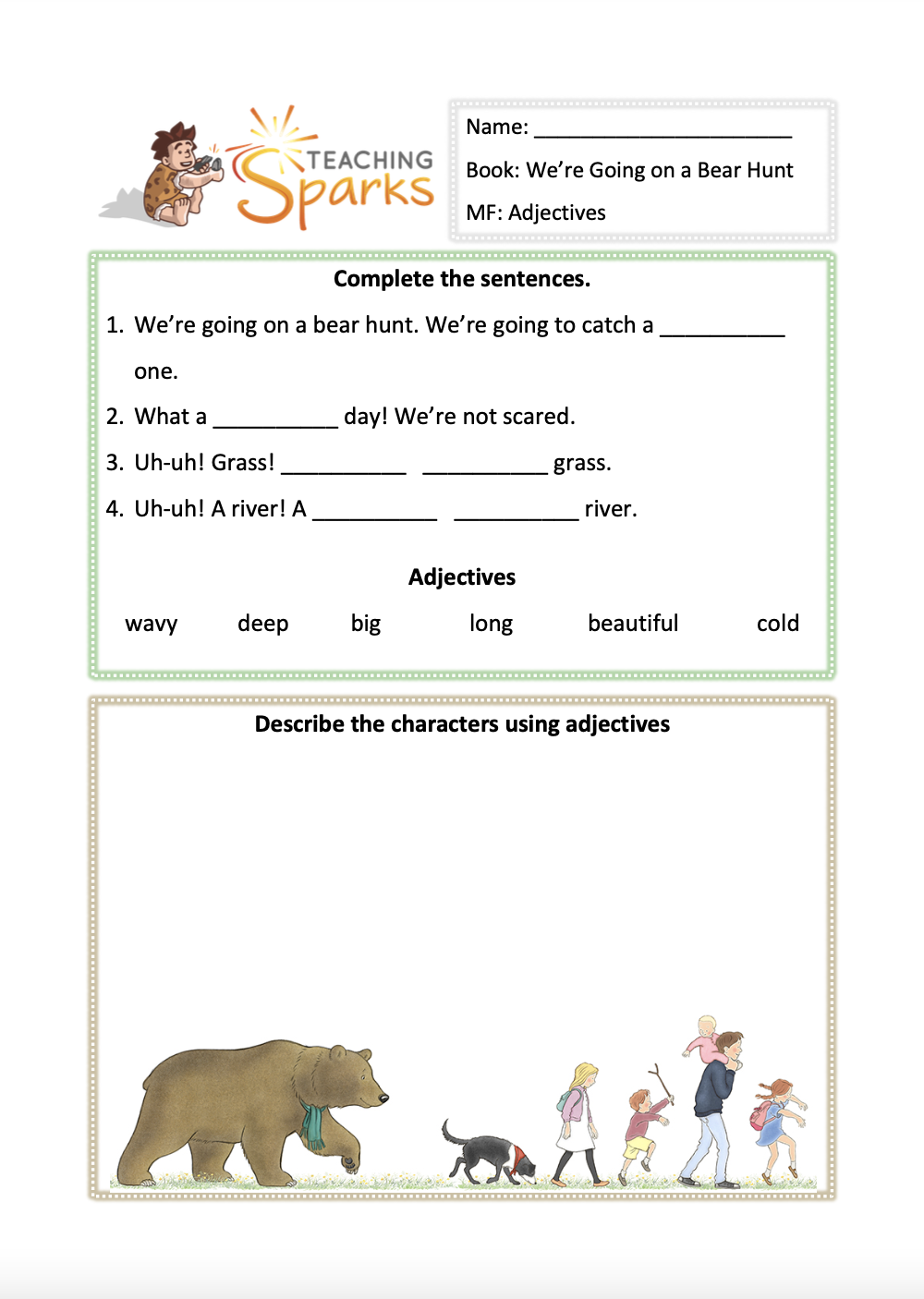 We re Going On A Bear Hunt KS1 Scheme Of Work To Print