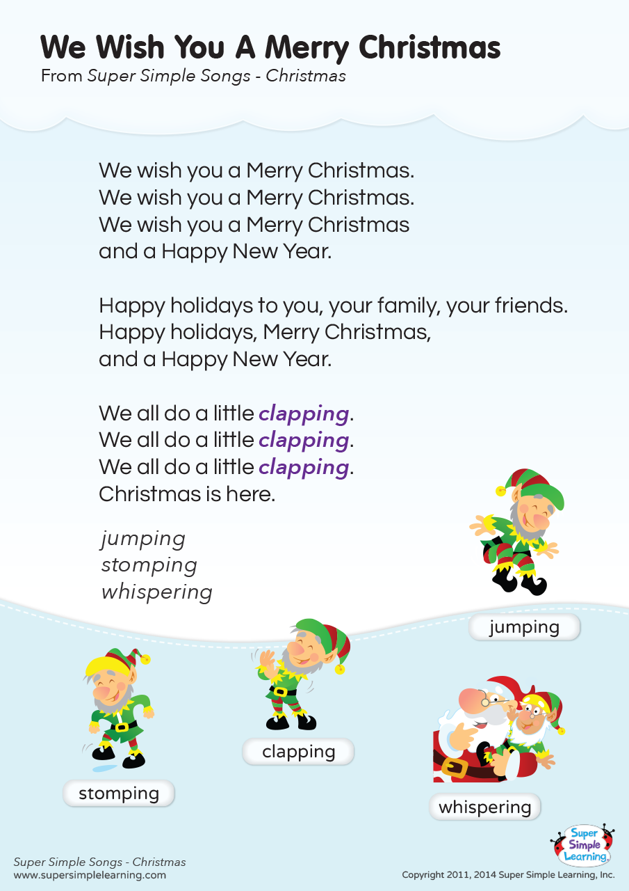Words To Christmas Songs Printable