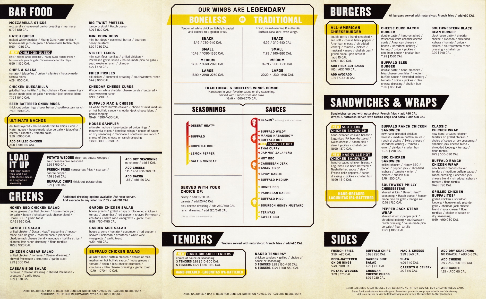 Whereisthemenu Buffalo Wild Wings Nonspecific Multiple Locations US Pennsylvania 