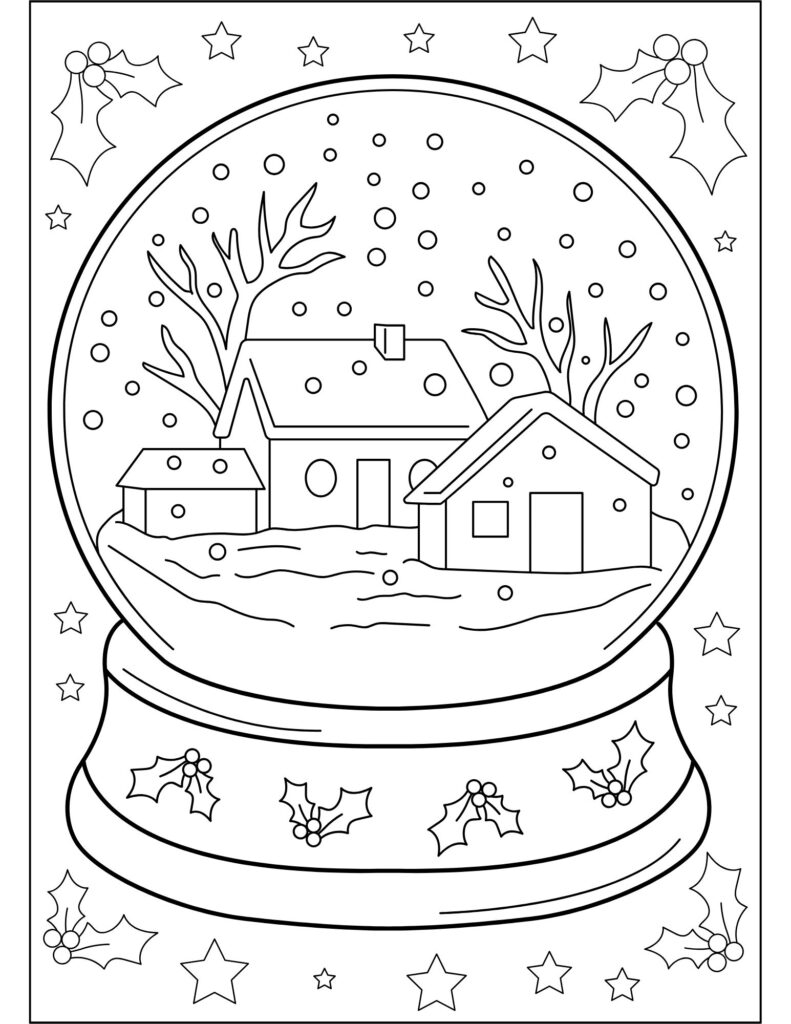 Winter Holiday Coloring Pages Printable Winter Holiday Coloring Pages Printable