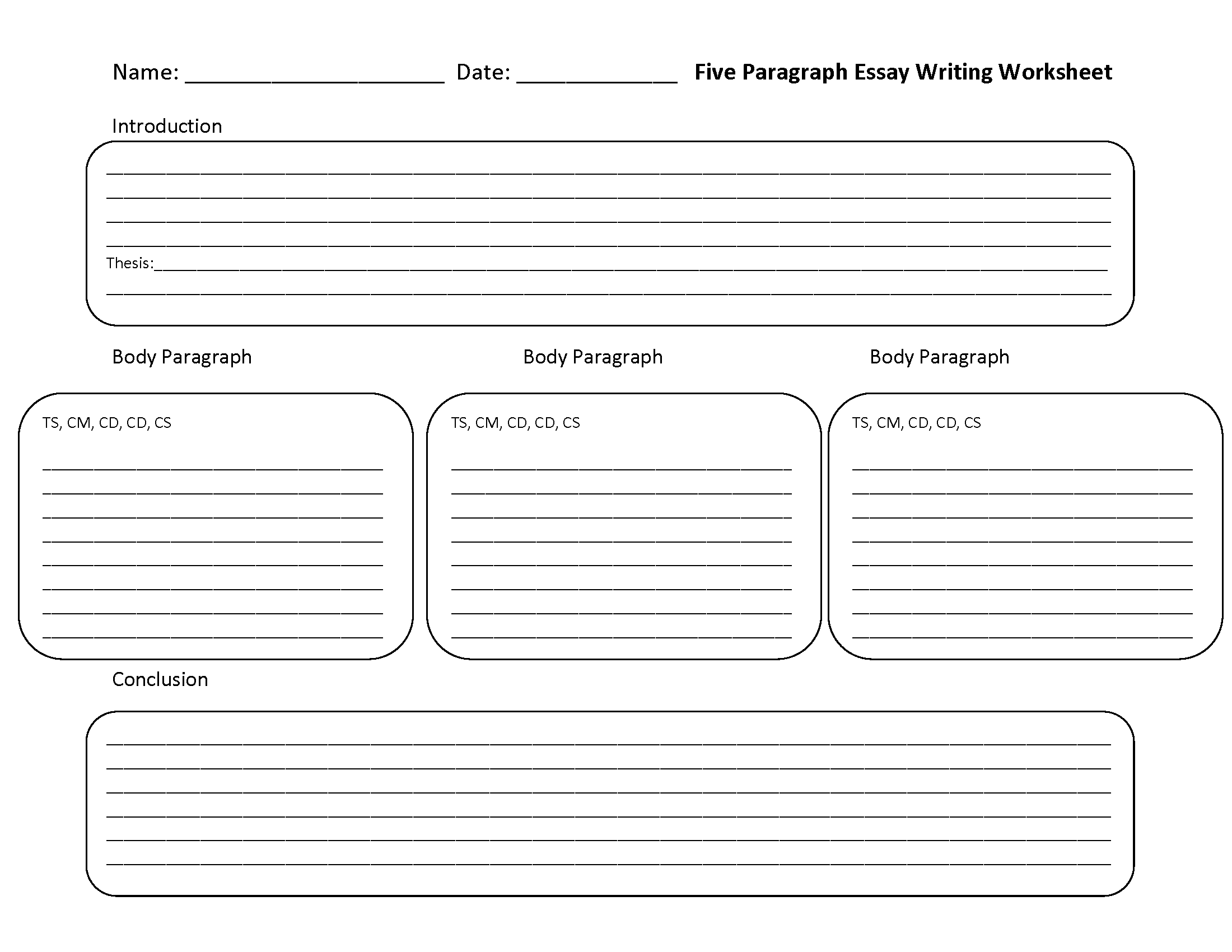 Writing Worksheets Essay Writing Worksheets