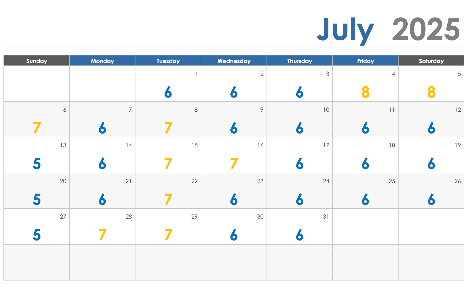 Disney Crowd Calendar July 2025