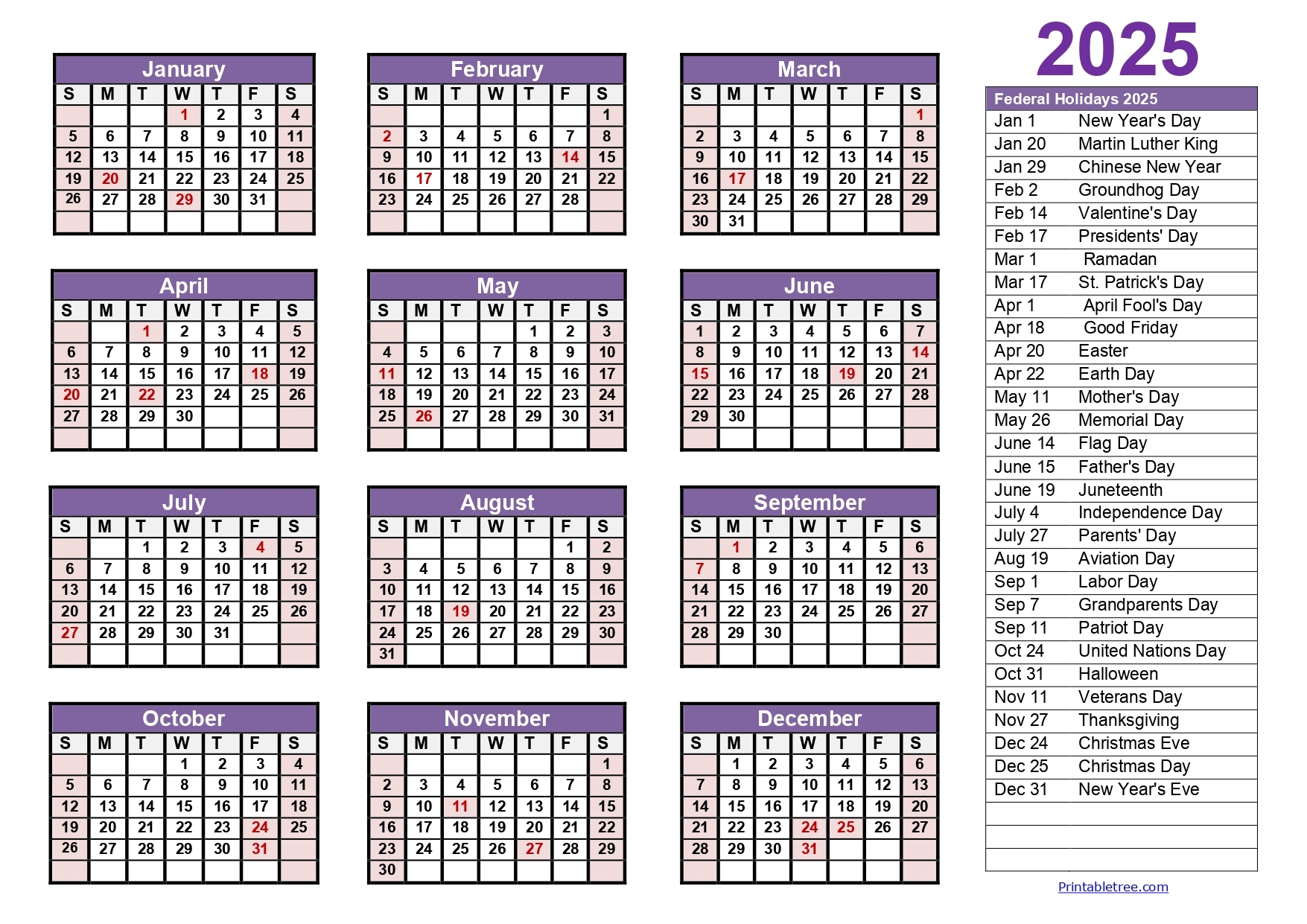 Show July 2025 Calendar