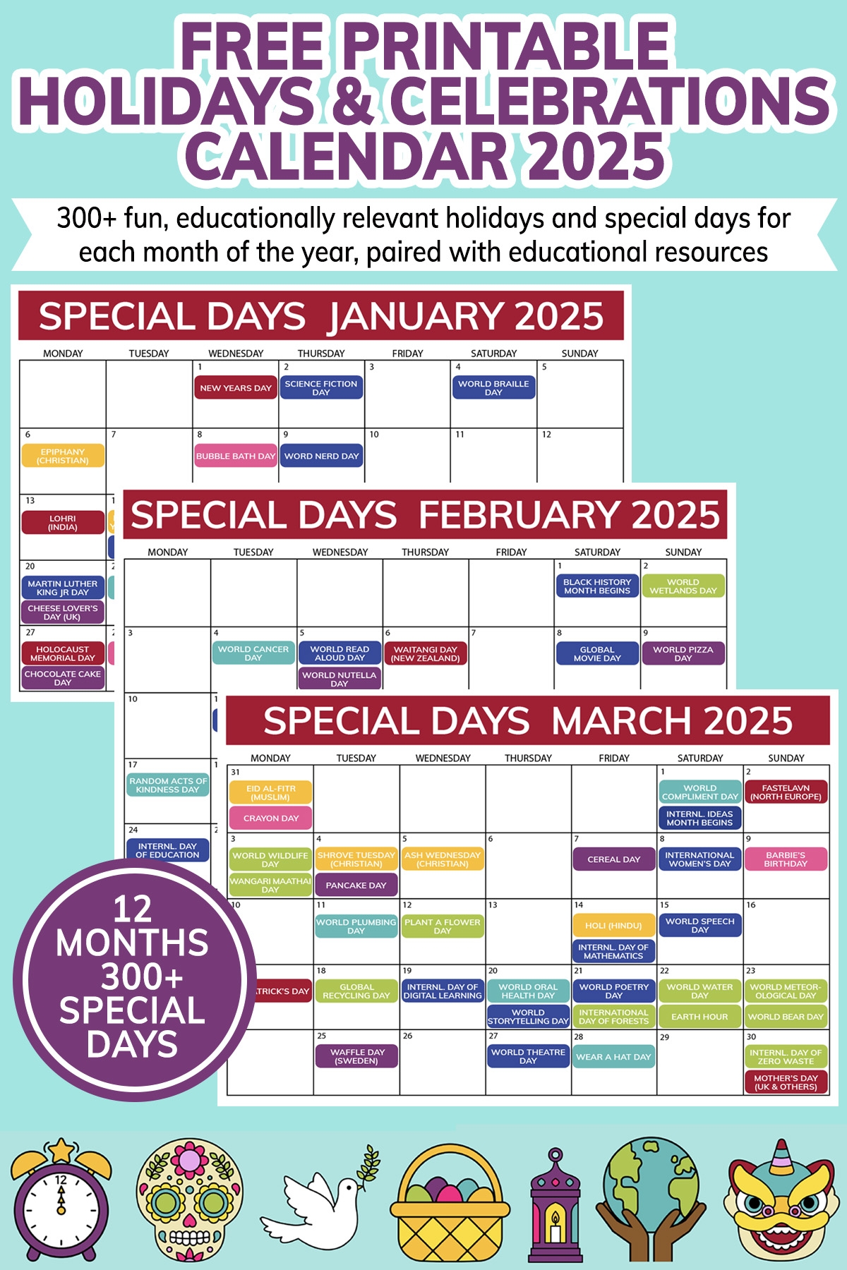 2025 July Diversity Calendar