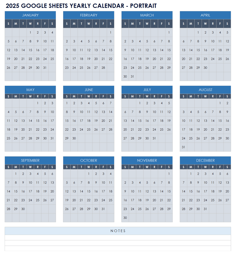 Google Calendar 2025 Printable Pdf Free Download