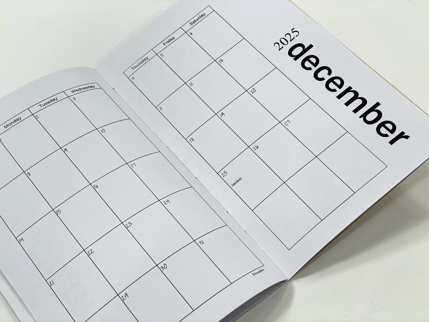 Free Printable Mini Calendar 2025