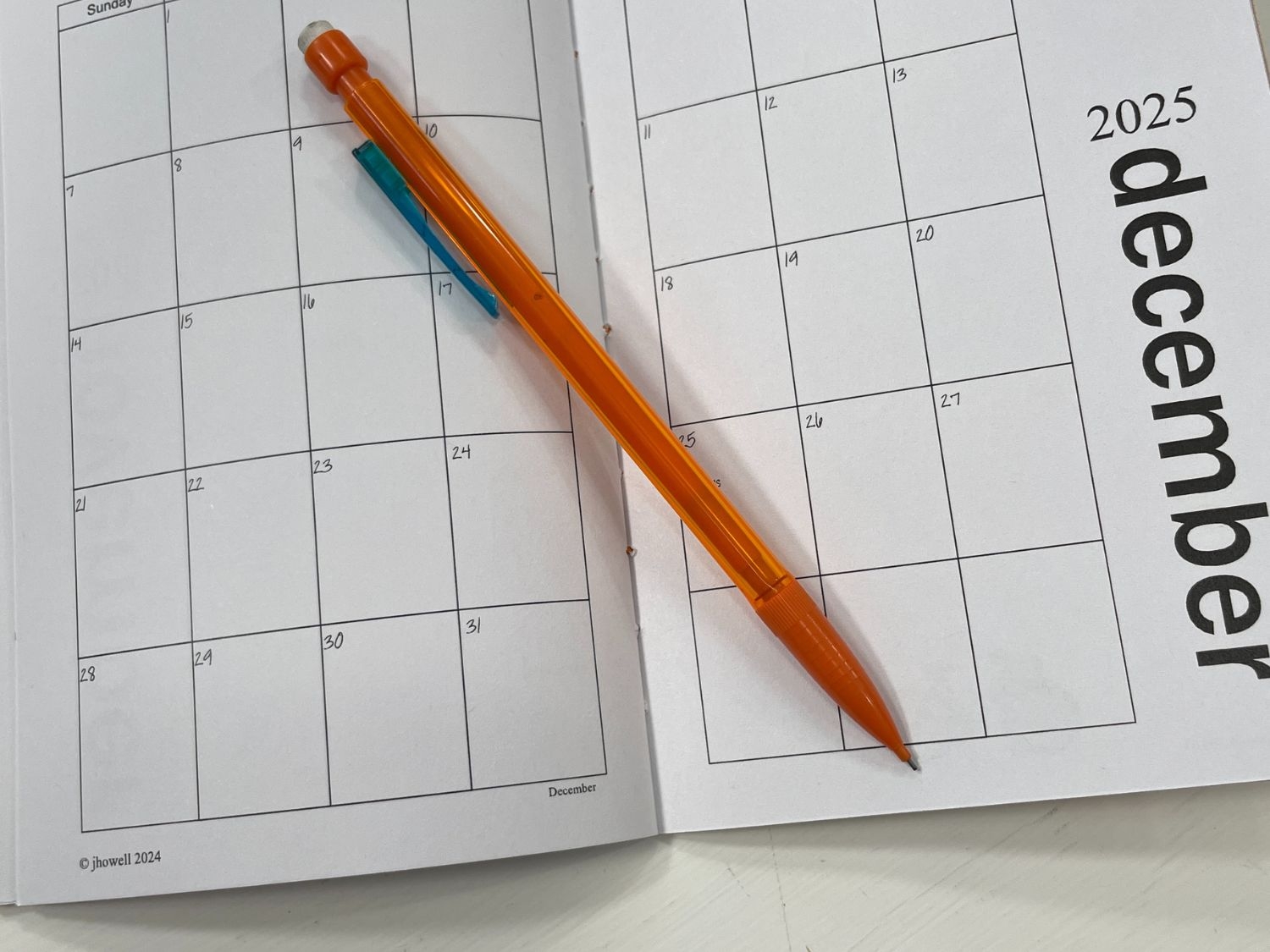 Printable Pocket Calendar 2025 Mike #39 s Printables