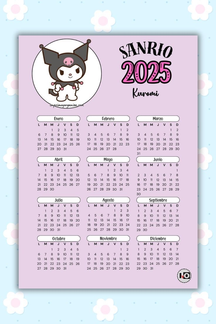 Sanrio Calendar 2025 Printable