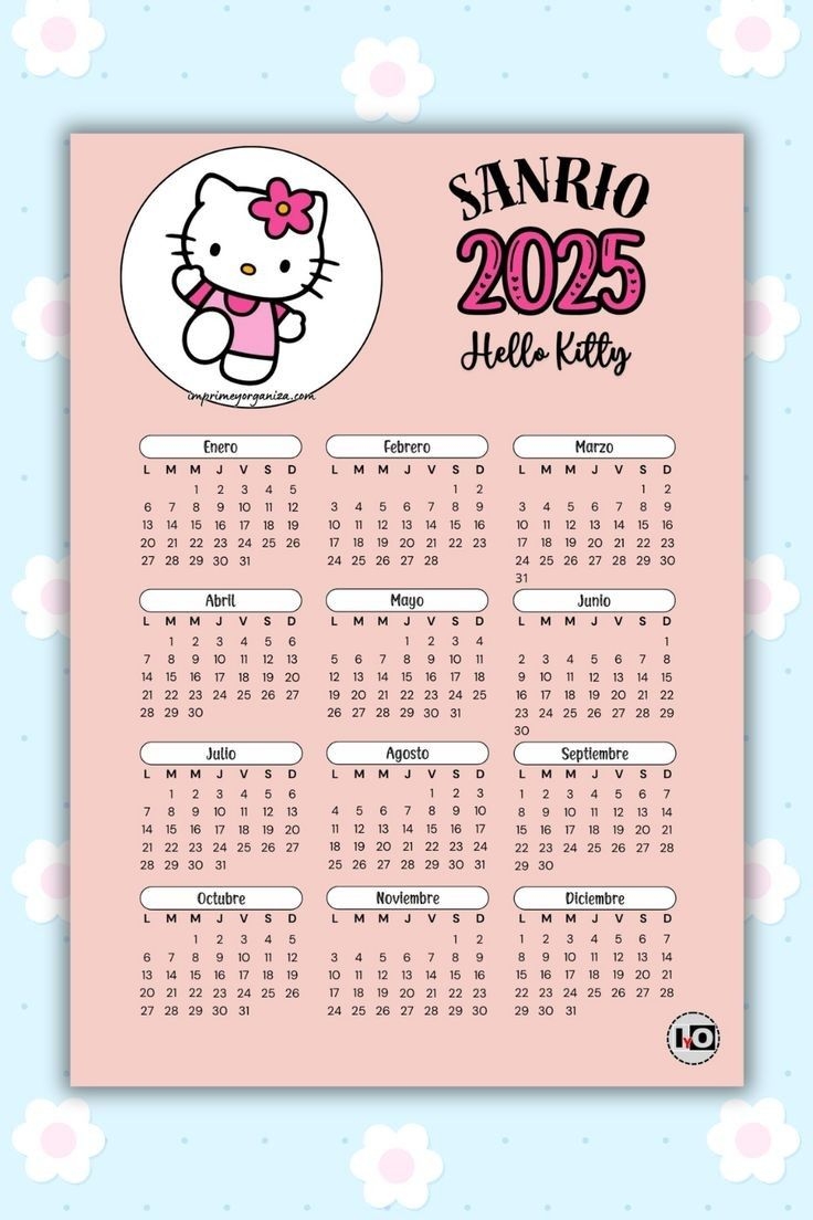 Sanrio Calendar 2025 Printable Pdf