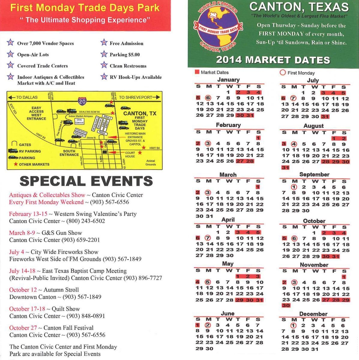 Canton Trade Days Calendar 2025 Printable