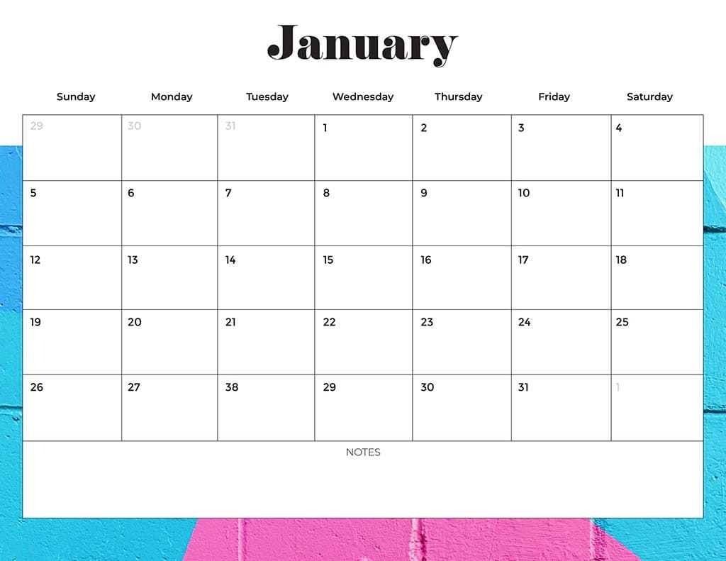 2025 Calendar Printable Monday Start
