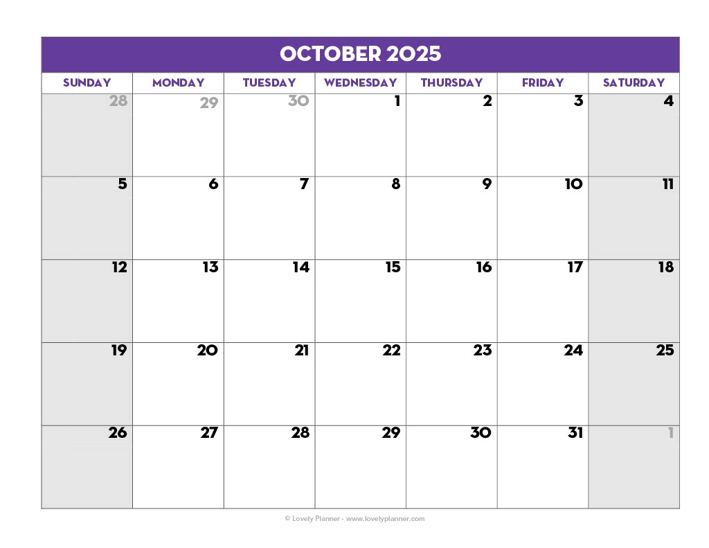 Free Printable Academic Calendar 2025 26